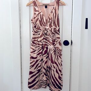 Marc by Marc Jacobs, Zebra Print Silk Dress, Size 4